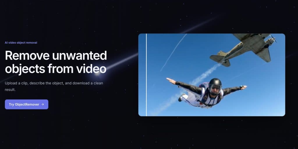 ObjectRemover - Remove unwanted objects from videos with AI.