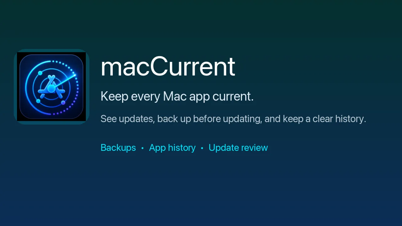 macCurrent - Find and safely install updates for all your Mac apps across App Store, Homebrew, Sparkle, vendor updaters, and direct downloads.