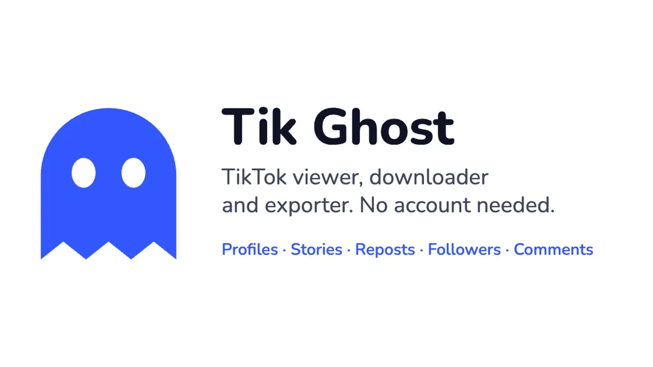 Tik Ghost - Browse public TikTok profiles and download videos without an account or appearing in profile views