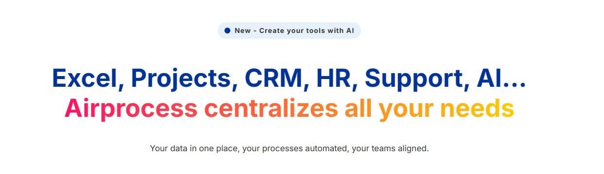 Airprocess - Airprocess | No-code business tools, workflows and AI