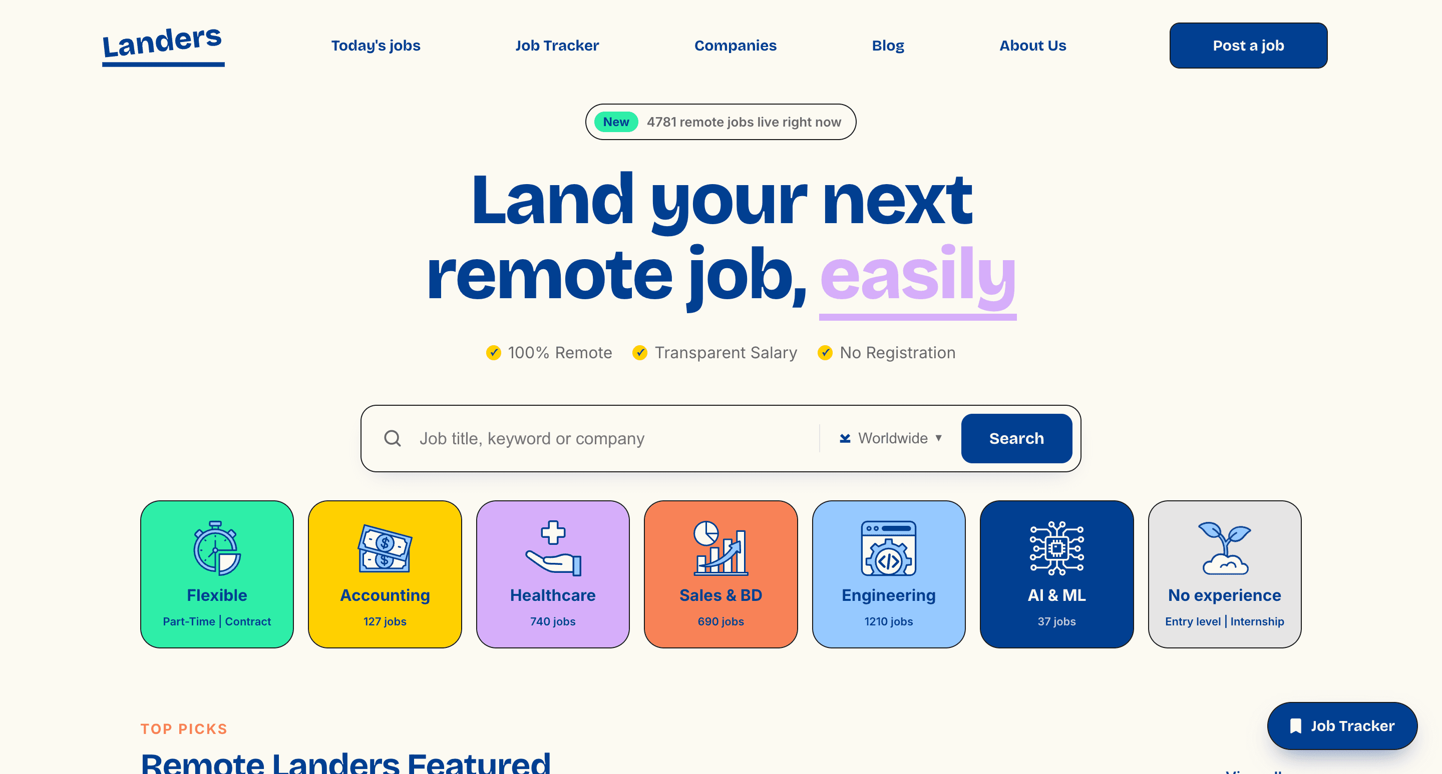 Remote Landers - Find verified remote jobs with salary