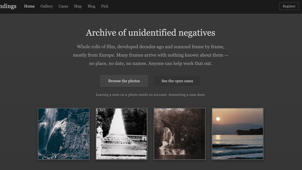 Old Findings - Found photos. Solve the