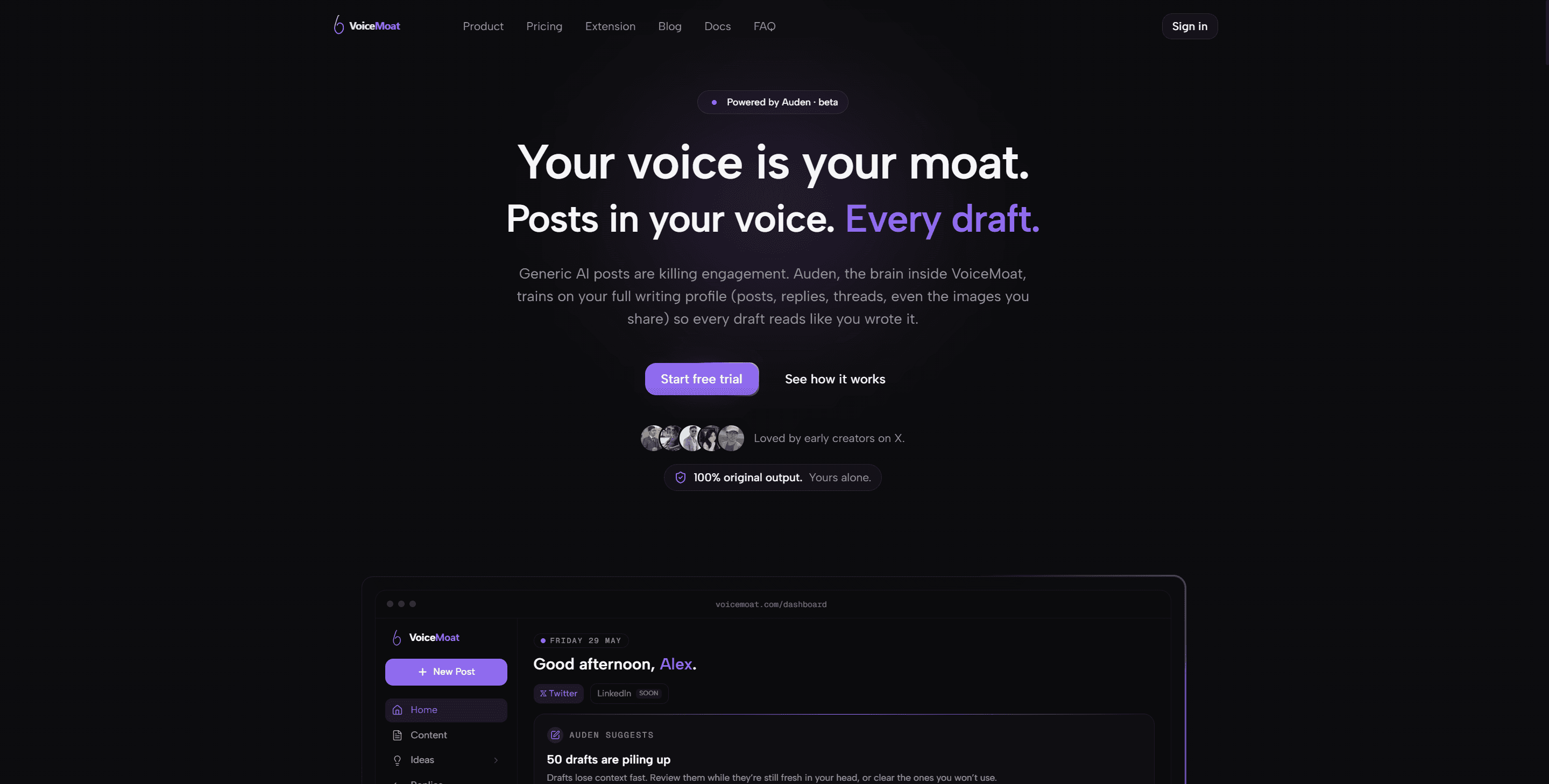 VoiceMOAT - Your voice is your moat
